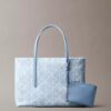 Her Yüzünde Amblem Logosu Bulunan Küçük Denim Tote Çanta
