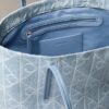 Her Yüzünde Amblem Logosu Bulunan Küçük Denim Tote Çanta