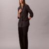 Houndstooth Yün Karışımlı Rahat Blazer Houndstooth Yün Karışımlı Rahat Blazer