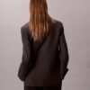 Houndstooth Yün Karışımlı Rahat Blazer Houndstooth Yün Karışımlı Rahat Blazer