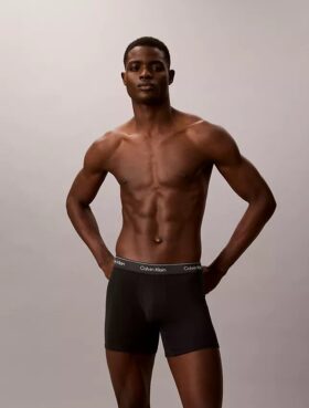 Icon Cotton Stretch Metalik 3’lü Boxer Brief