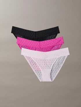 Icon Logo Dantel 3’lü Paket Düşük Bel Bikini