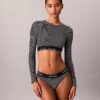 Icon Pamuk Modal Hafif Astarlı Uzun Kollu Bralette