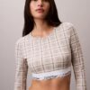 Icon Pamuk Modal Hafif Astarlı Uzun Kollu Tişört Bralette