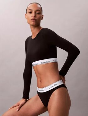 Icon Pamuk Modal Hafif Astarlı Uzun Kollu Tişört Bralette