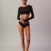 Icon Pamuk Modal Hafif Astarlı Uzun Kollu Tişört Bralette