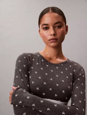 Icon Pamuk Modal Hafif Astarlı Uzun Kollu Tişört Bralette