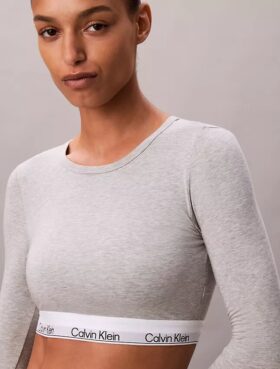 Icon Pamuk Modal Hafif Astarlı Uzun Kollu Tişört Bralette