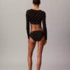 Icon Pamuk Modal Hafif Astarlı Uzun Kollu Tişört Bralette