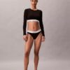 Icon Pamuk Modal Hafif Astarlı Uzun Kollu Tişört Bralette