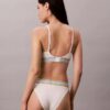 Icon Pamuk Modal Çizgili Hafif Astarlı Üçgen Bralette