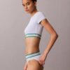 Icon Pamuk Modal Çizgili Hafif Astarlı T-Shirt Bralette