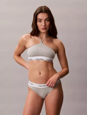 Icon Pamuk Modal Unlined Halter Bralette