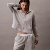 Icon Pamuklu Havlu Kumaş Fermuarlı Pijama Hoodie