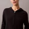 Icon Pamuklu Havlu Kumaş Fermuarlı Pijama Hoodie