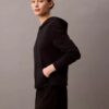 Icon Pamuklu Havlu Kumaş Fermuarlı Pijama Hoodie