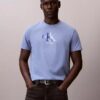 Çift Monogram Grafikli Klasik Tişört Çift Monogram Grafikli Klasik Tişört