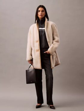 Çift Taraflı Shearling Ceket