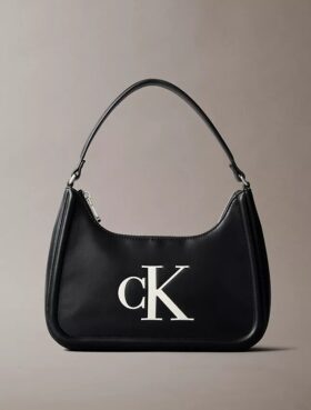 Kabartmalı Monogram Omuz Çantası