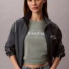 Kalın Logo Grafikli Klasik Tişört