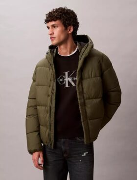 Kapüşonlu Puffer Ceket