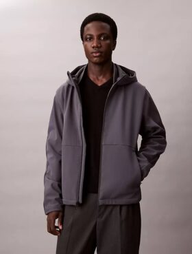 Kapüşonlu Softshell Fermuarlı Ceket