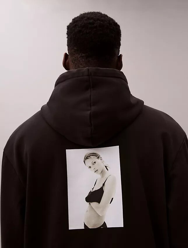Kate Moss Fleece Grafik Kapüşonlu Sweatshirt Kate Moss Fleece Grafik Kapüşonlu Sweatshirt