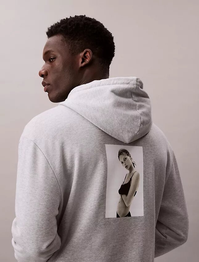 Kate Moss Fleece Grafik Kapüşonlu Sweatshirt Kate Moss Fleece Grafik Kapüşonlu Sweatshirt
