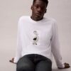 Kate Moss Grafik Desenli Bol Kesim Uzun Kollu Tişört Kate Moss Grafik Desenli Bol Kesim Uzun Kollu Tişört