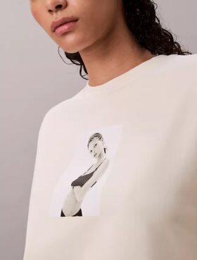 Kate Moss Terry Grafik Rahat Sweatshirt