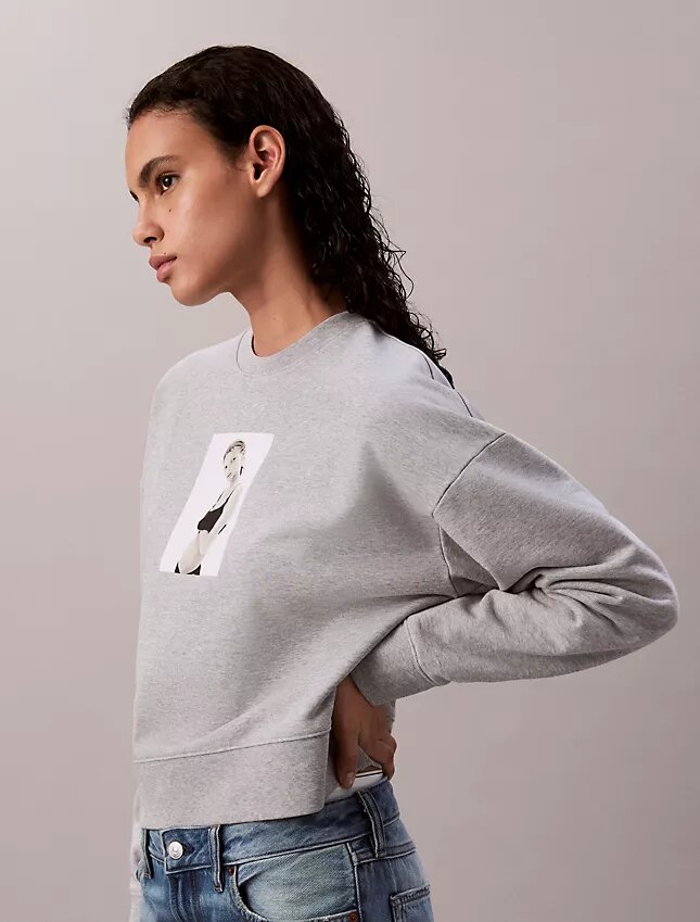 Kate Moss Terry Grafik Rahat Sweatshirt Kate Moss Terry Grafik Rahat Sweatshirt