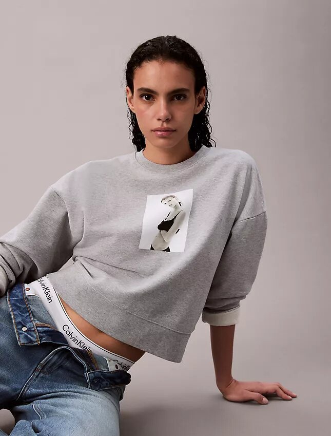 Kate Moss Terry Grafik Rahat Sweatshirt Kate Moss Terry Grafik Rahat Sweatshirt