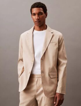Keten Karışımlı Blazer
