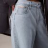 Keten Karışımlı Geniş Paça Jean Keten Karışımlı Geniş Paça Jean