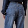 Keten Karışımlı Geniş Paça Jean Keten Karışımlı Geniş Paça Jean