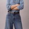 Keten Karışımlı Geniş Paça Jean Keten Karışımlı Geniş Paça Jean