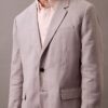 Keten Karışımlı Klasik Blazer