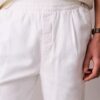 Keten Karışımlı Pileli Çekip Giyilen Pantolon