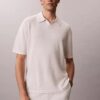 Keten Karışımlı Polo Kazak