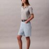 Keten Karışımlı Rahat Denim Bermuda Şort Keten Karışımlı Rahat Denim Bermuda Şort