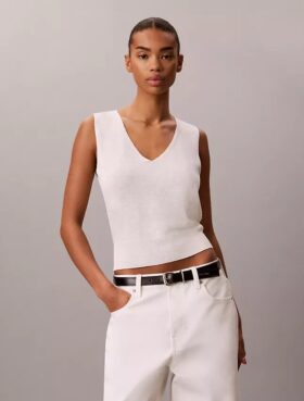 Keten Karışımlı Tank Top