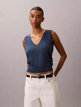 Keten Karışımlı Tank Top