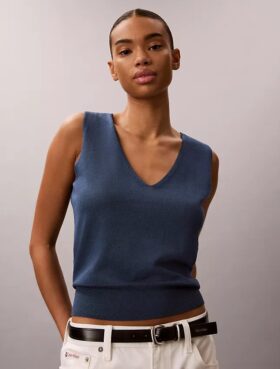 Keten Karışımlı Tank Top