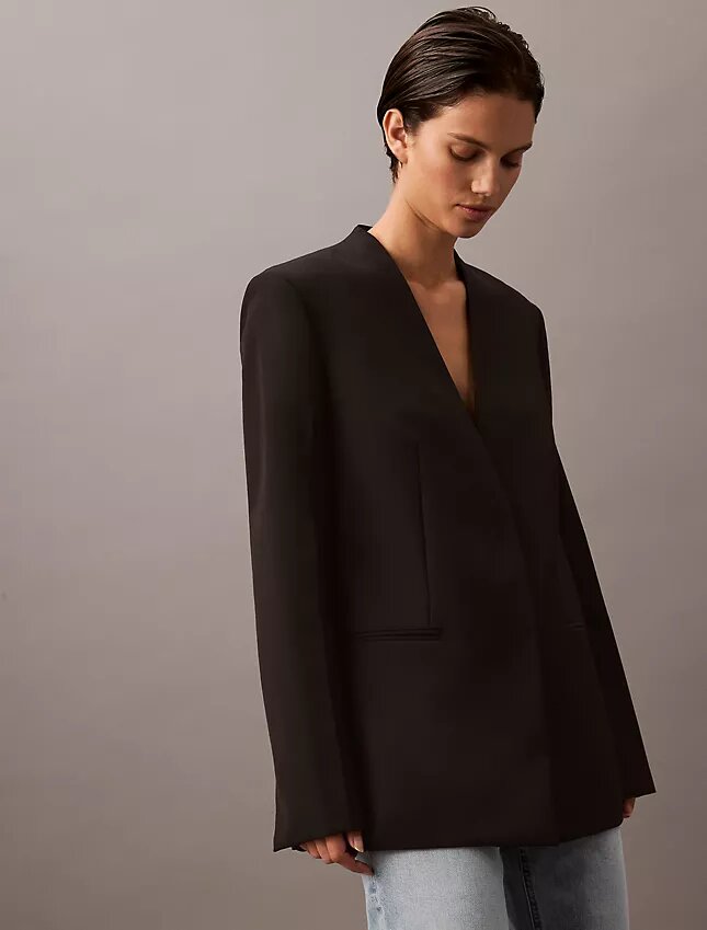 Klasik Krep Blazer Klasik Krep Blazer
