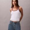 Kontrast Kenarlı Ribana Tank Top Kontrast Kenarlı Ribana Tank Top