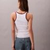 Kontrast Kenarlı Ribana Tank Top Kontrast Kenarlı Ribana Tank Top