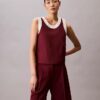 Kontrast Süslemeli Rahat Tank Top Kontrast Süslemeli Rahat Tank Top