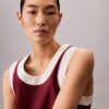 Kontrast Süslemeli Rahat Tank Top Kontrast Süslemeli Rahat Tank Top