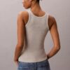 Konturlu Ribana Logo Grafikli Tank Top