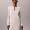 Krep Kumaştan Dikilmiş Mini Elbise Krep Kumaştan Dikilmiş Mini Elbise